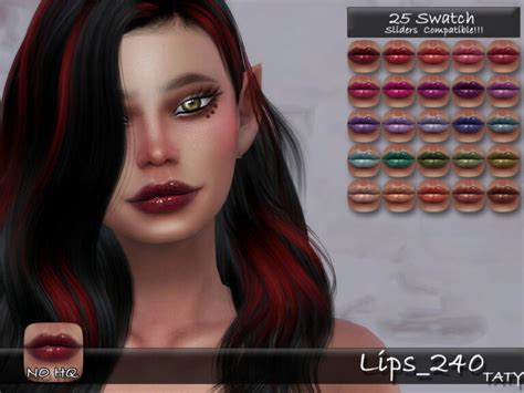 Lips 240 By Tatygagg At Tsr Sims 4 Updates