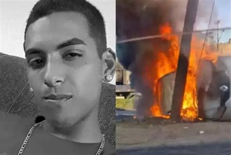 Goionews Jovem De Anos Morre Carbonizado Ap S Carro Bater Contra Poste E Pegar Fogo