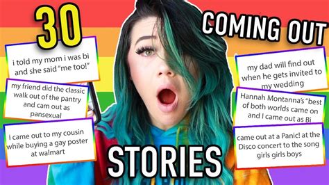 Reacting To 30 Of Your Coming Out Stories Youtube