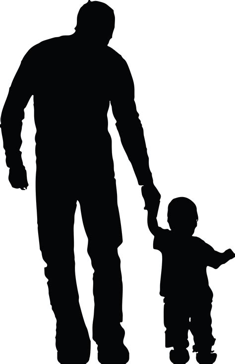 Father And Son Holding Hands Silhouette Fatherjulllh