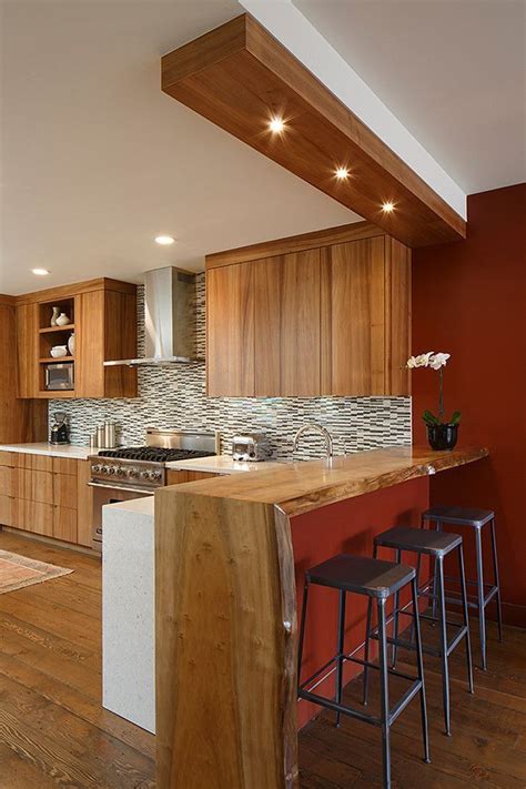 Bar With Kitchen Design On A Budget For Home Interior Live Edge