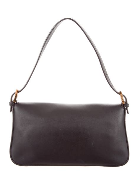 Fendi Leather Baguette Bag Handbags Fen56432 The Realreal