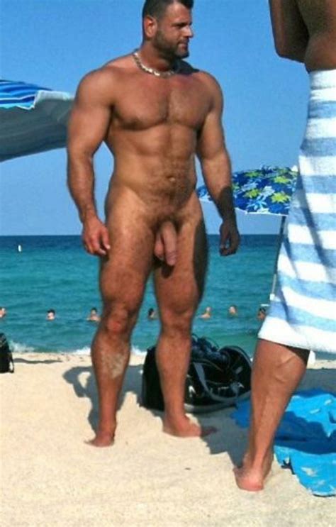 Nudist Men K Twitter Beast On The Beach Perfection Muscled Beard