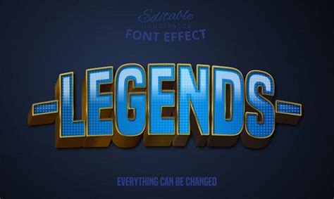 The Text Legendds Is Shown In Blue And Gold