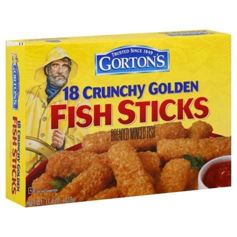 Gortons Fish Sticks Breaded Crunchy 18 Ct Frozen