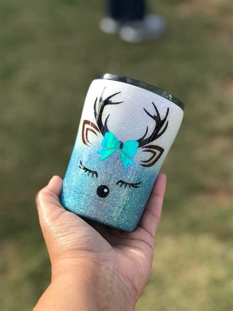 Deer Epoxy Tumbler Yeti Cup Designs Glitter Tumbler Cups Tumbler