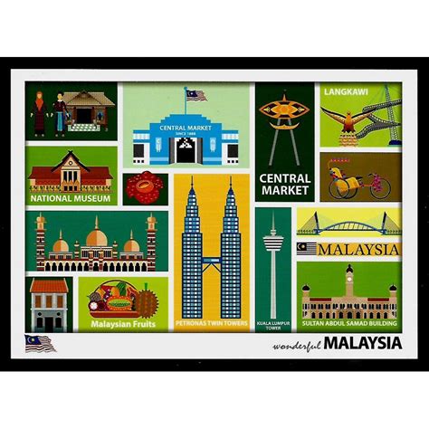 Malaysia Postcard Kuala Lumpur Tourist Spot Shopee Malaysia