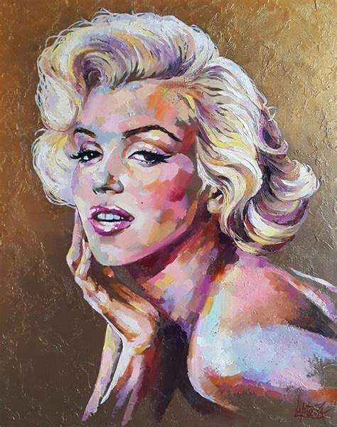 Marilyn Monroe Oil Painting By Viktoria Lapteva Artfinder