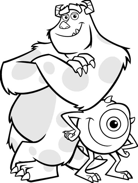 Click on the free monsters inc colour page you would like to print or save to your computer. Monsters Inc Coloring Pages - Best Coloring Pages For Kids