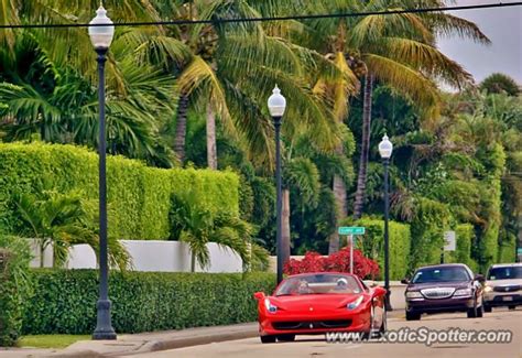 Naujų automobilių prekiautojai, naudotų automobilių pardavėjai, kėbulų remontas daugiau informacijos apie įmonę ferrari of palm beach rasite adresu www.ferrariofpalmbeach.com. Ferrari 458 Italia spotted in West Palm Beach, Florida on 04/04/2014