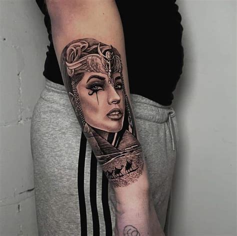 Egyptian Queen Cleopatra Tattoo