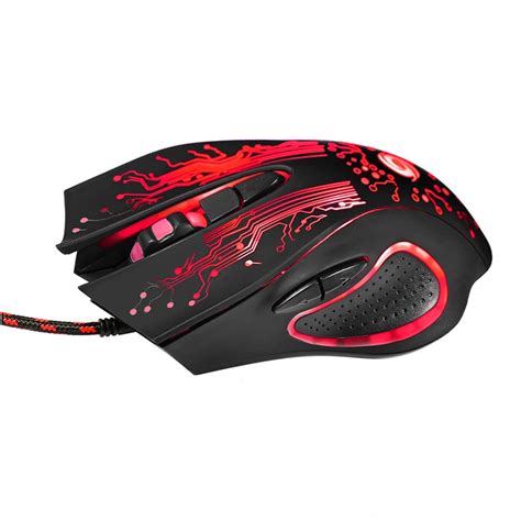 hot 6d usb wired gaming mouse 3200dpi 6 buttons led optical professional pro mouse gamer
