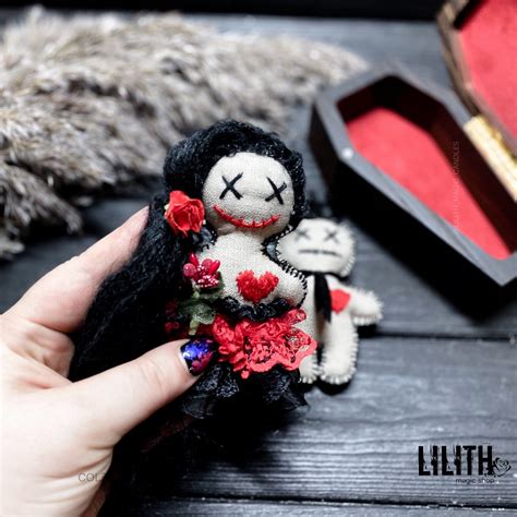 2 handmade voodoo dolls for voodoo love spells male doll female doll lilith magic candles
