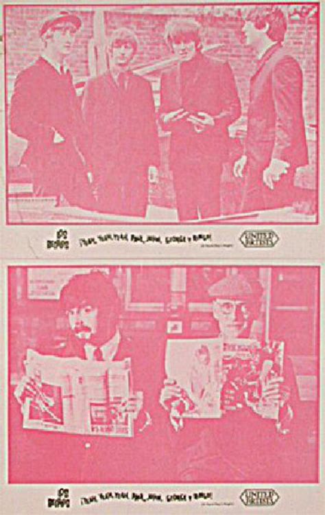 A Hard Days Night Original R1970s Mexican Lobby Card Set Posteritati