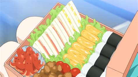 Bento Of Sandwiches Tamagoyaki Tako Wiener And Onigiri Isshuukan