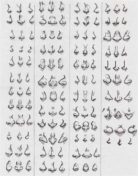 Nose Reference By Kingangel Z On Deviantart Drawing Tutorials Drawing