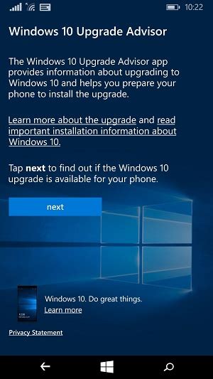 Windows 10 Upgrade Advisor For Upgrading From Windows Phone 81
