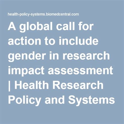 Health Research Policy And Systems Health Research Health Policy