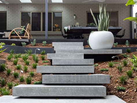 Floating Concrete Steps Modern Addition To Your Property