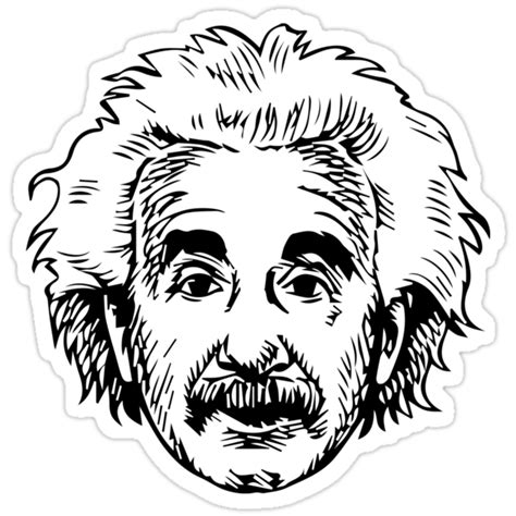 Einstein Stickers By Jamesvickery Redbubble