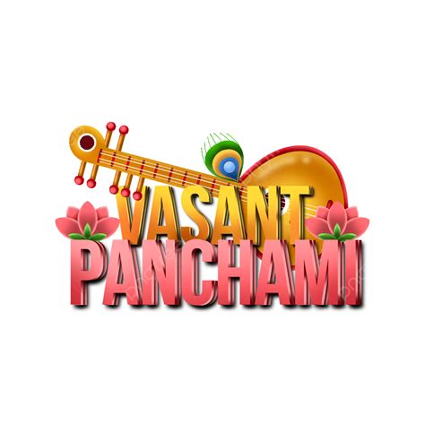 Happy Vasant Panchami Png Image Happy Vasant Panchami Greeting Asset Decoration Vasant