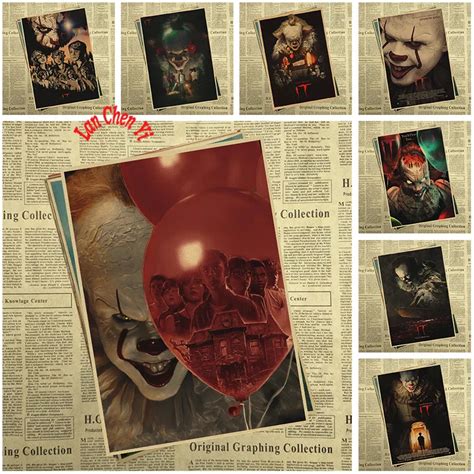 Stephen King S It Kraft Paper Poster Home Furnishing Decoration Kraft Classic Horror Movie
