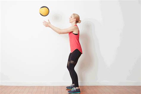 14 unique medicine ball exercises to work your body and core medicine ball squat dribble and