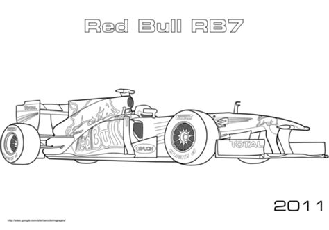 Ota yhteys sivuun formel1.de liittymällä facebookiin tänään. Ausmalbild: Red Bull RB7 Formel-1-Rennwagen | Ausmalbilder ...