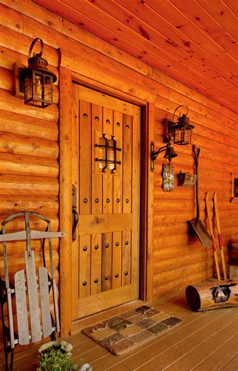Great Custom Entry Door Log Homes Log Home Living Rustic Cabin