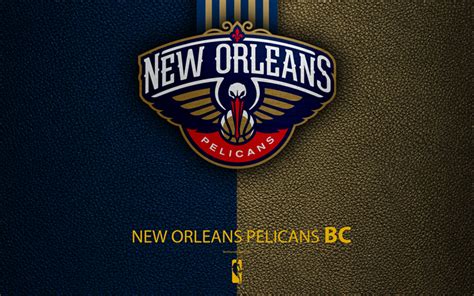 Download Wallpapers New Orleans Pelicans 4k Logo Basketball Club