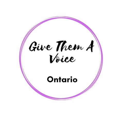 Give Them A Voice Ontario Kitchener On