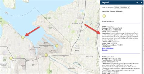 Public Notice Map Guide — Tacoma Permits