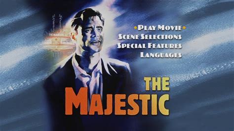 Il cast e la crew del film con i personaggi e protagonisti. The Majestic (2001) - DVD Menus