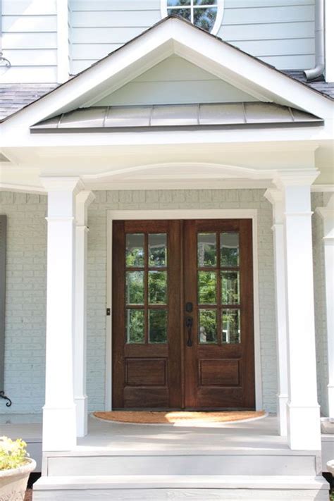 Wood is one of the most popular double door materials. 004 | French doors exterior, Wood french doors, House exterior