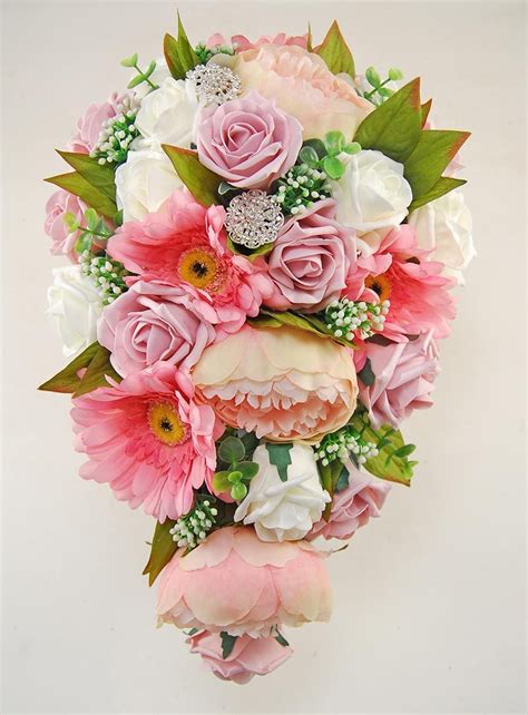 Most Suitable For Bridesbouquet Style Showermade Using Silk Gerbera
