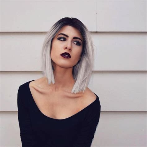 Image Result For Silver Hair Black Roots Awe Inspiring Hair Styles