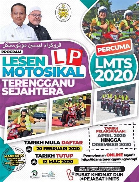 Projek ini dilaksanakan di tajin, hulu terengganu dan tok jembal.di kuala nerus yang dilancarkan pada bulan julai 2019 melibatkan 410 unit rumah diteruskan pada tahun 2020 dengan peruntukan sebanyak rm14 juta. Permohonan Lesen Motosikal Percuma Terengganu Sejahtera ...