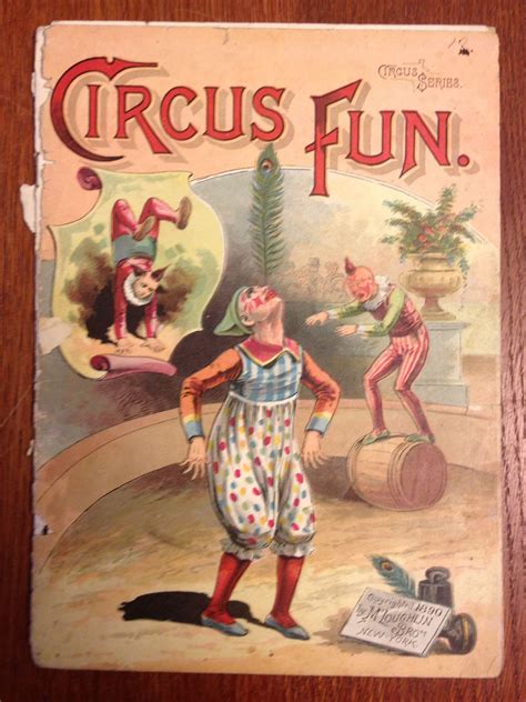 Vintage Book Circus Fun Vintage Circus Posters Circus Art Circus