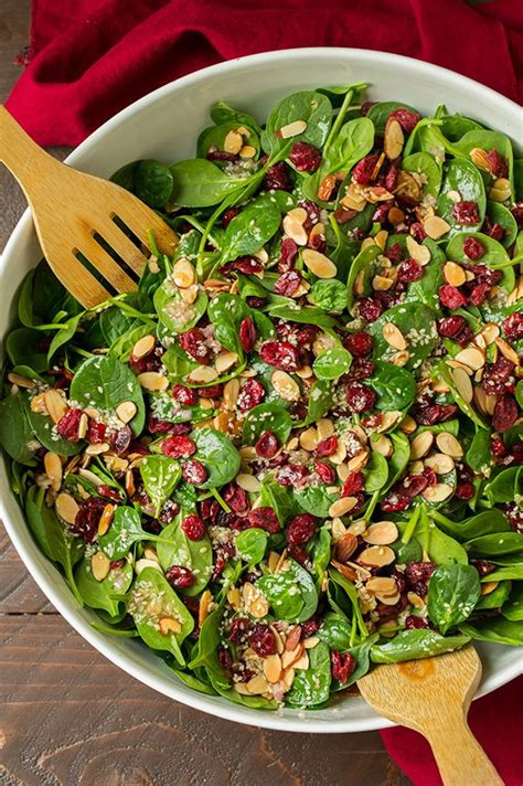 Cranberry Almond Spinach Salad Cooking Classy