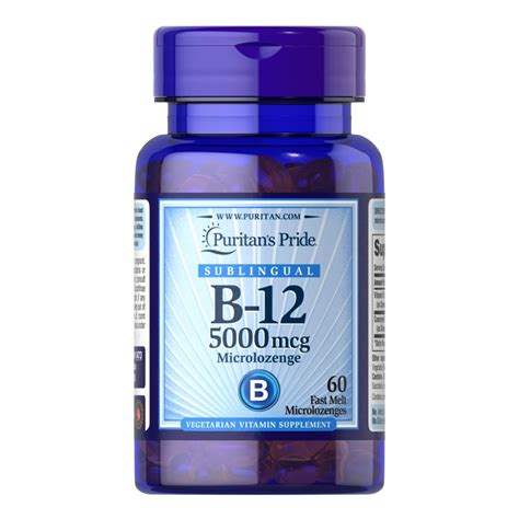 Vitamina B 12 5000 Mcg Sublingual 60 Comprimate Masticabile Go Vita