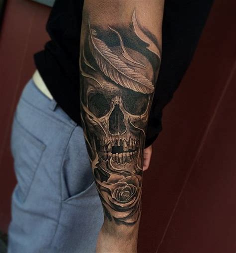 Half Sleeve Skull Tattoos For Men Images And Pictures Becuo