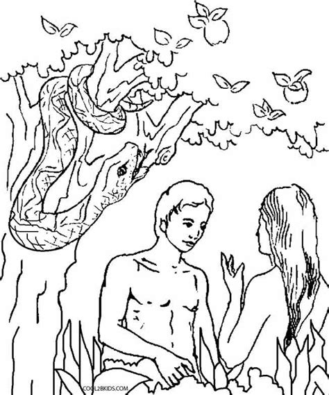 Printable Adam And Eve Coloring Pages For Kids Cool2bkids Free