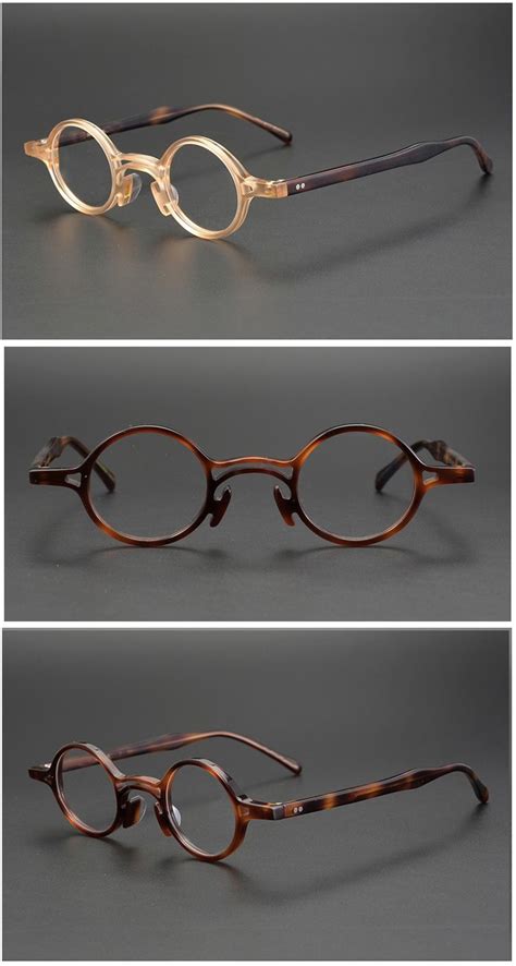 Gatenac Unisex Full Rim Round Acetate Handcrafted Frame Eyeglasses Gxy