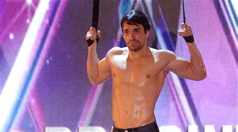 shirtless acrobat gets wet and wild on britain s got talent watch towleroad gay news