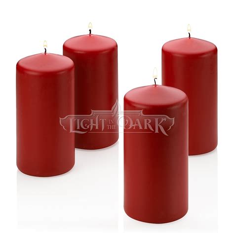 1 Red Apple Cinnamon Scented Pillar Candle 6 Inch Tall X 3 Inch Wide