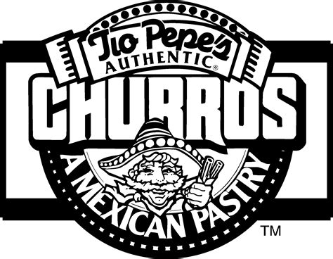 Churro Churros Logo Black And White Png Download Original Size Png