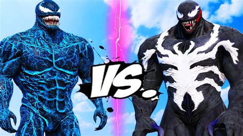 Blue Venom Vs Venom Epic Battle Youtube