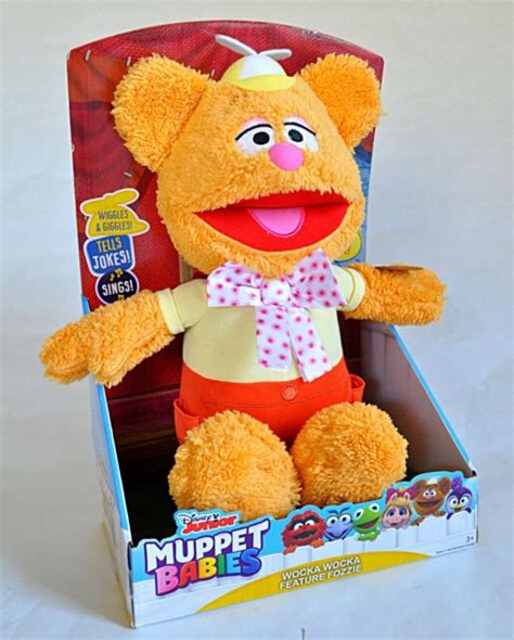 Disney Junior Muppet Babies Feature Fozzie Bear Interactive Plush Jokes