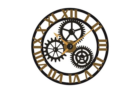 Steampunk Clock Svg Cut File By Creative Fabrica Crafts · Creative Fabrica