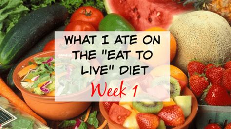 What I Ate Week 1 On The Eat To Live Diet Simply Plant Based Kitchen